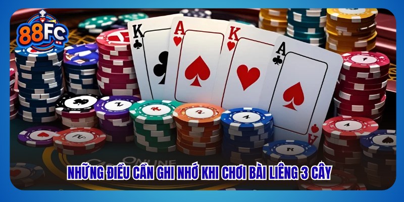 Những điều cần ghi nhớ khi chơi bài liêng 3 cây